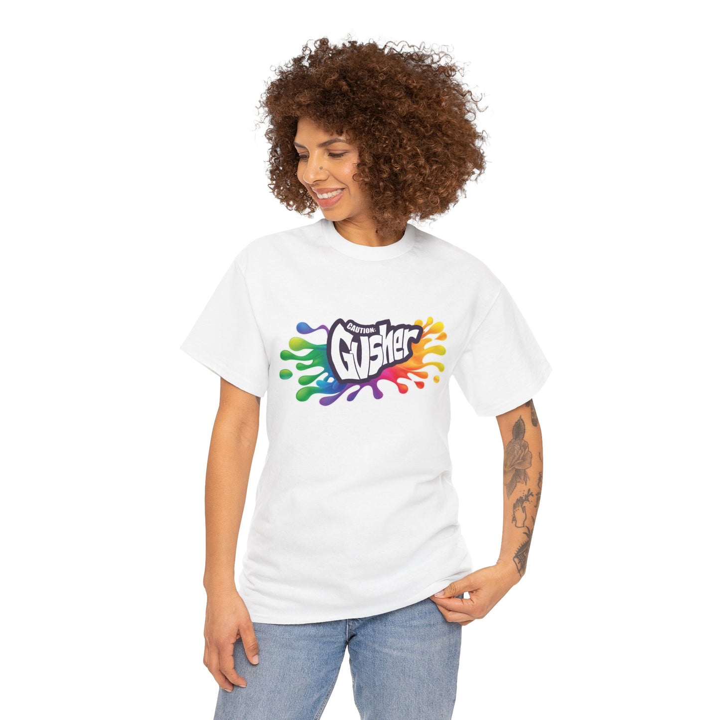 Caution: Gusher Cotton Tee