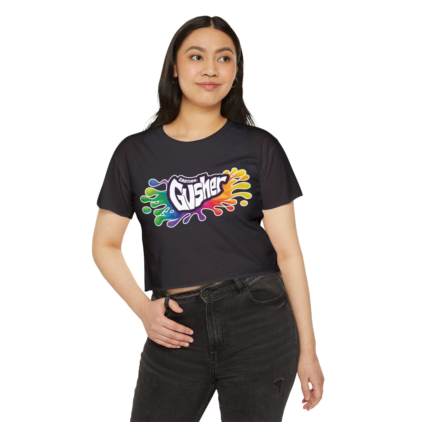 Caution: Gusher Crop Top