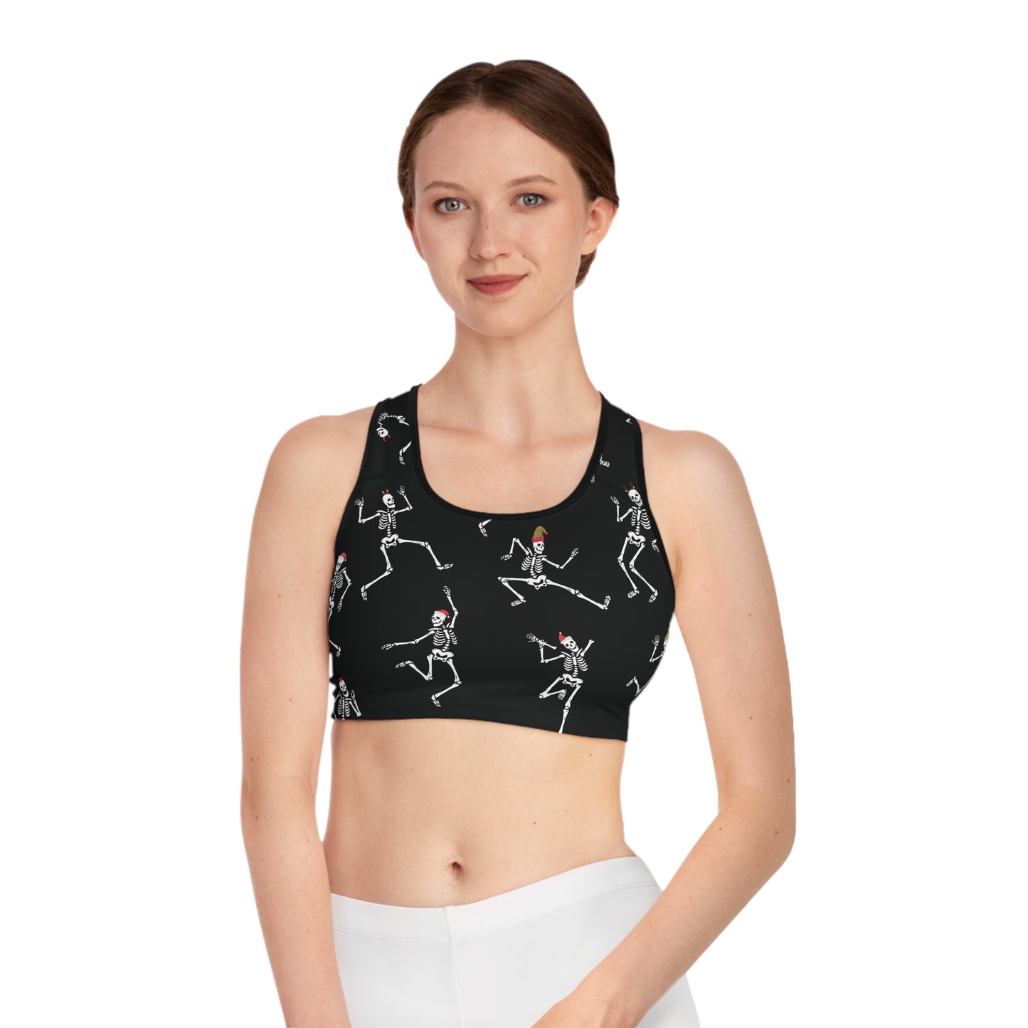 Party Skeletons Sports Bra