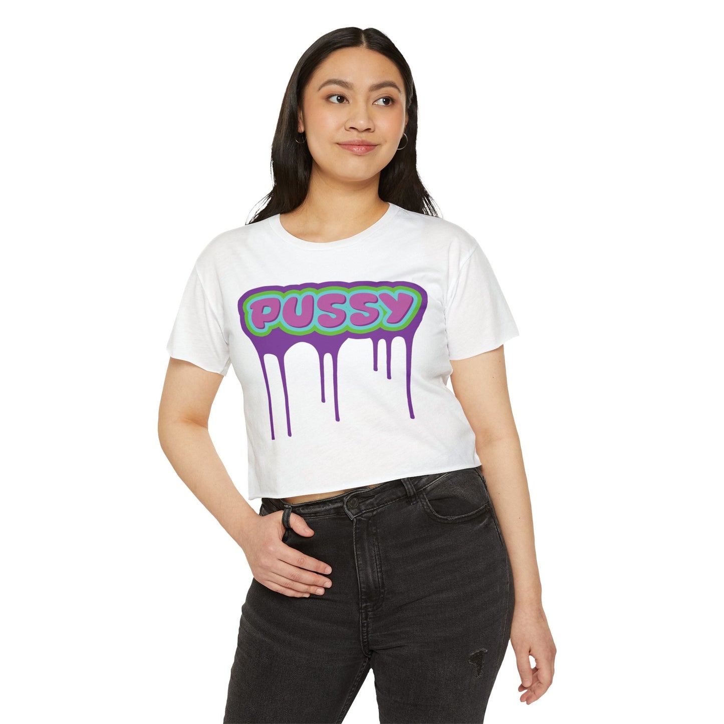 Dripping P*ssy Crop Top