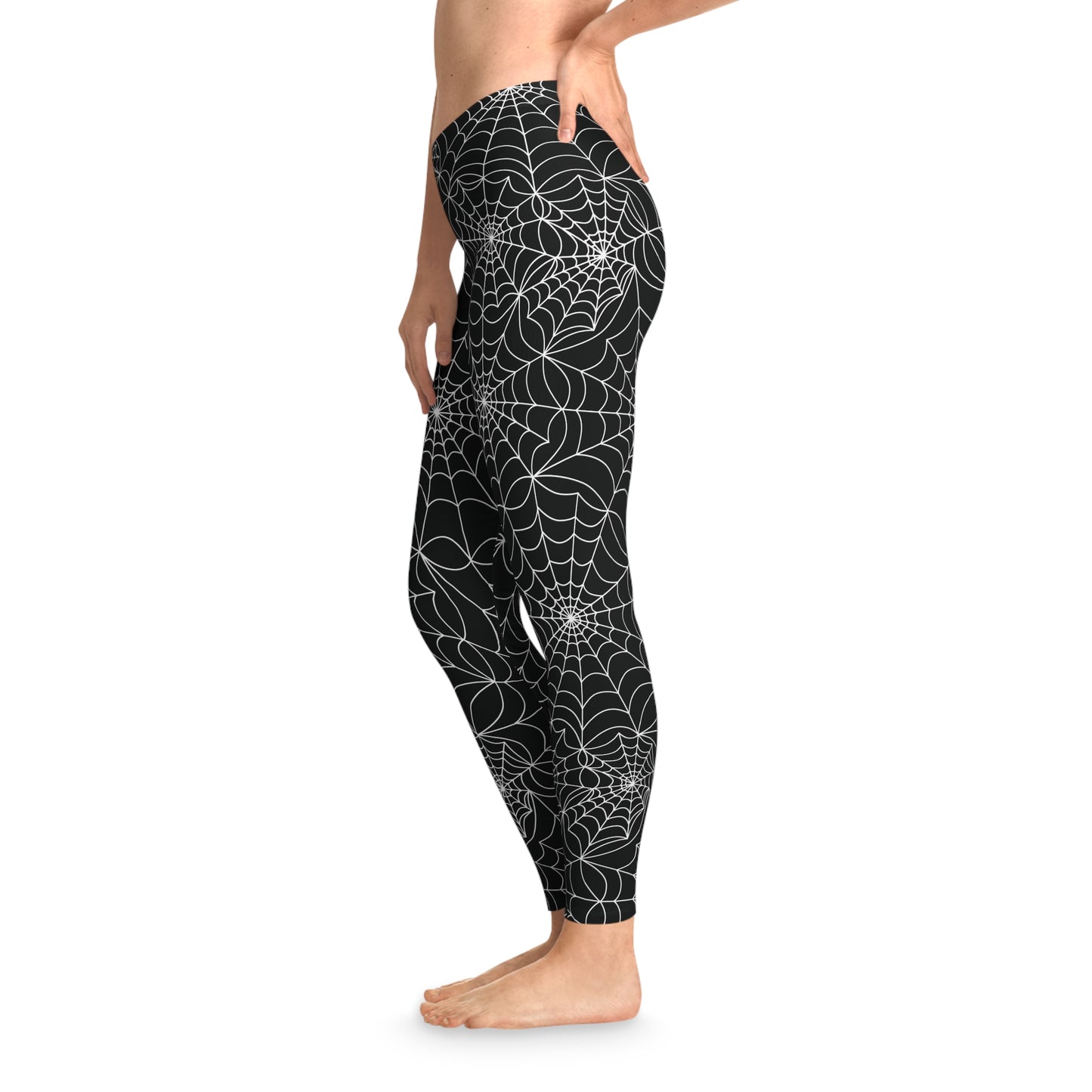 Ahhh! Spiderwebs! Leggings - Black