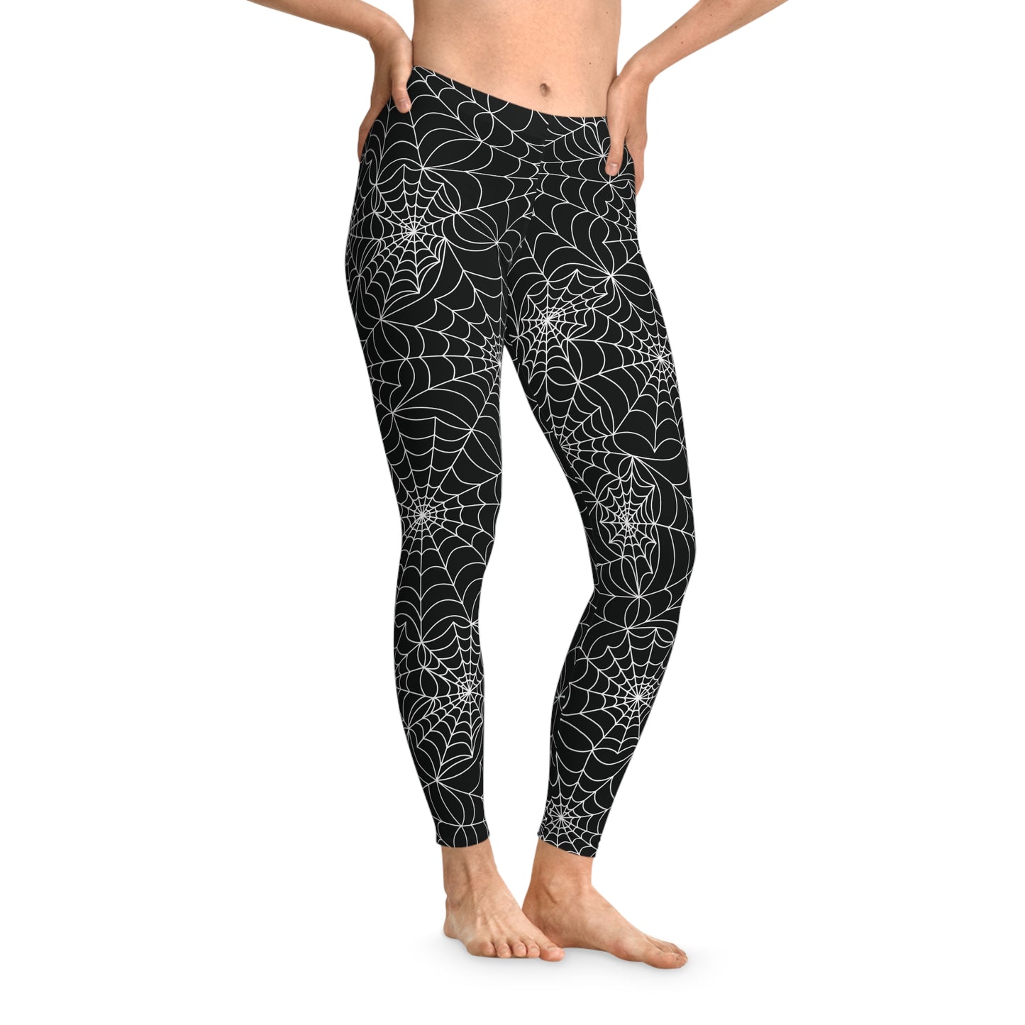 Ahhh! Spiderwebs! Leggings - Black