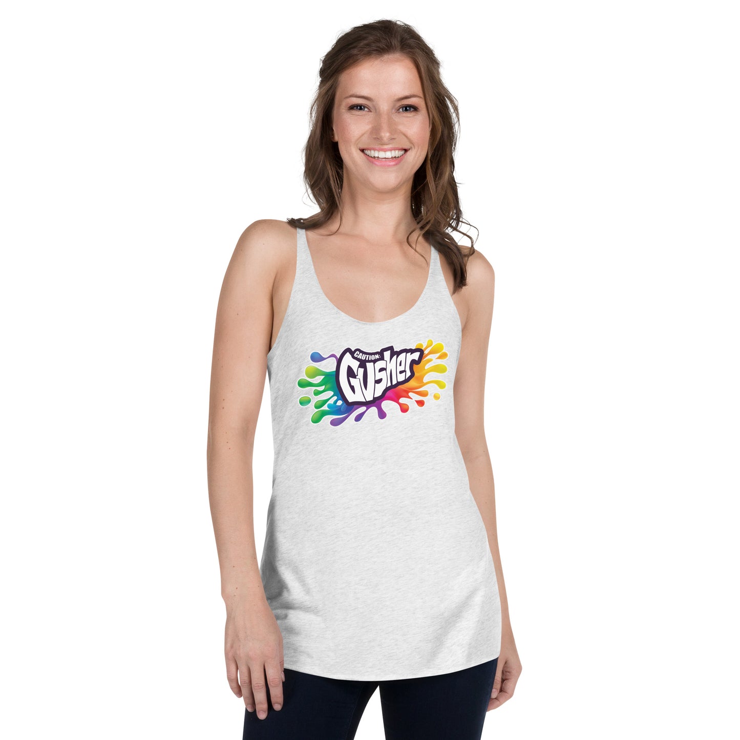 Caution: Gusher Racerback Tank