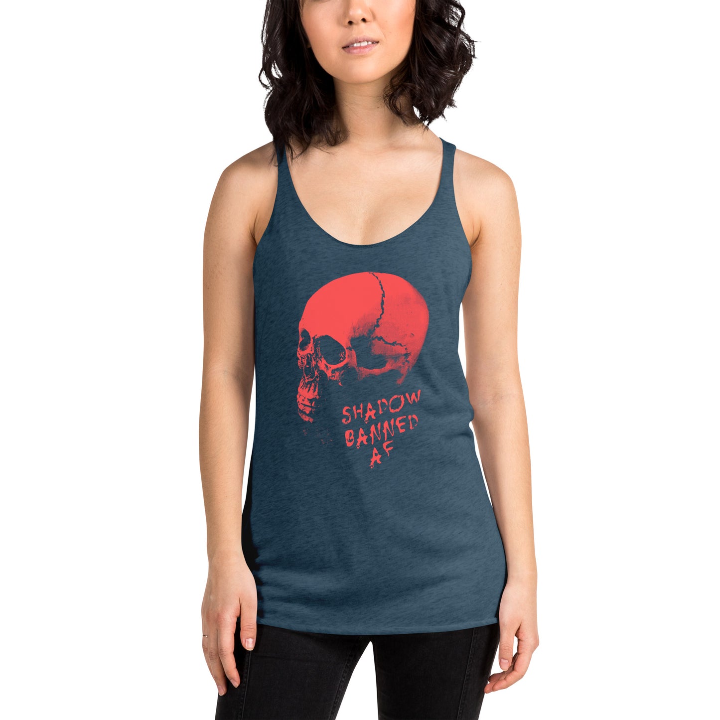 Shadowbanned AF Racerback Tank