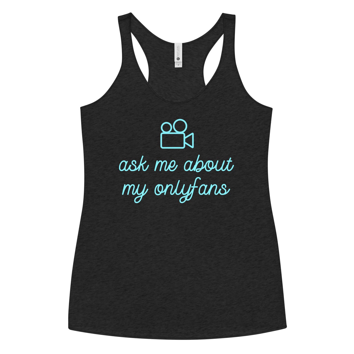 Ask Me About My OF Racerback Tank