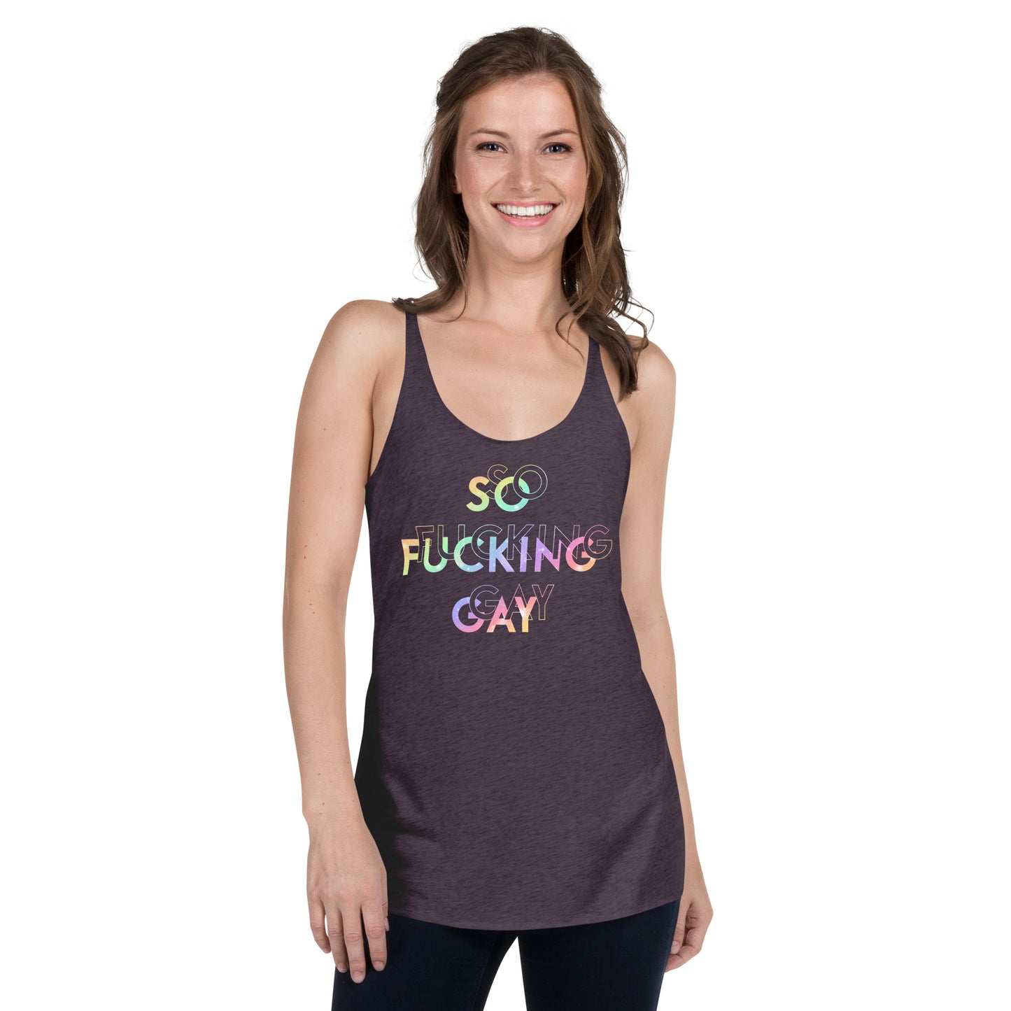 So F*cking Gay Racerback Tank